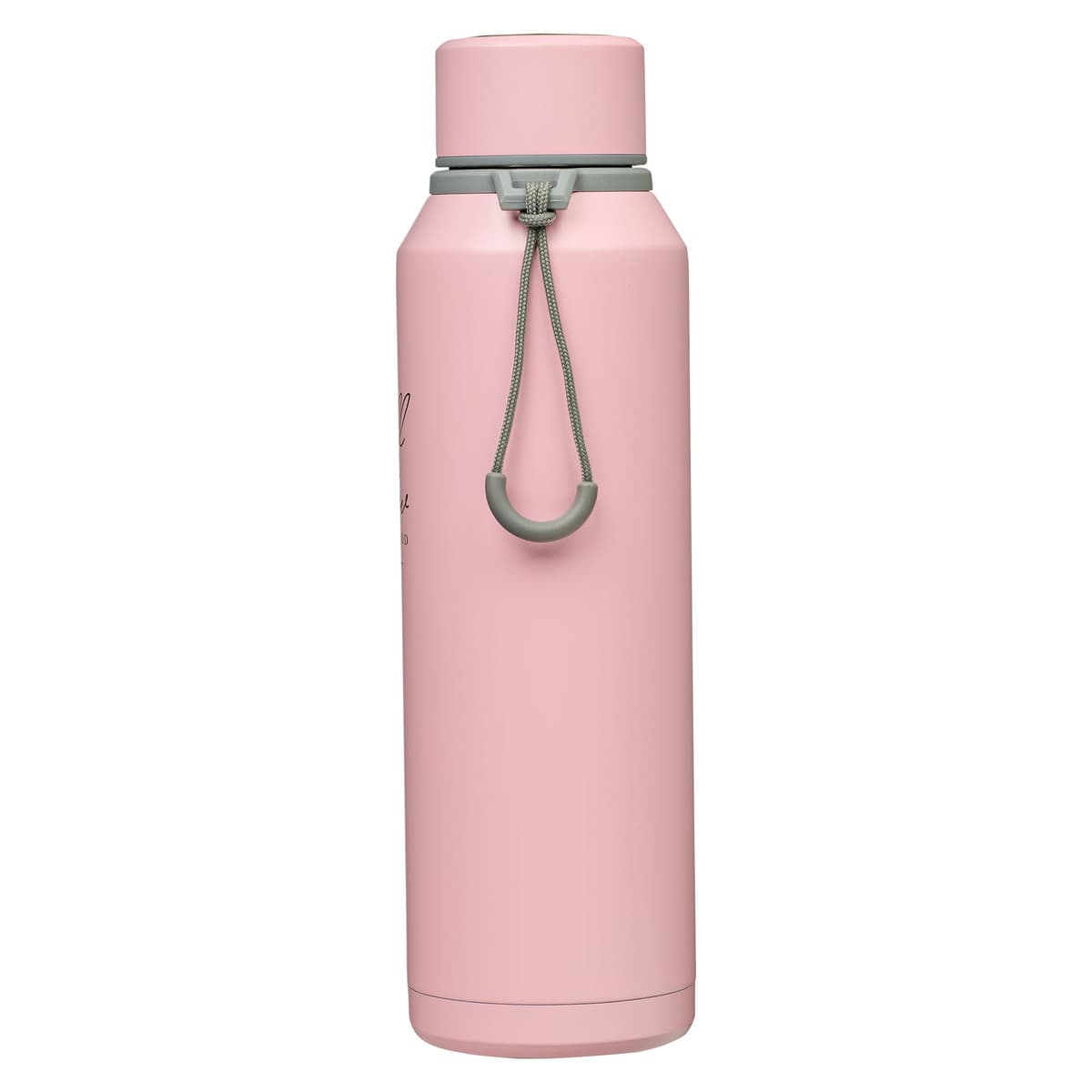 Be Still - Psalm 46:10 Pink Stainless Steel Water Bottle, picture 4