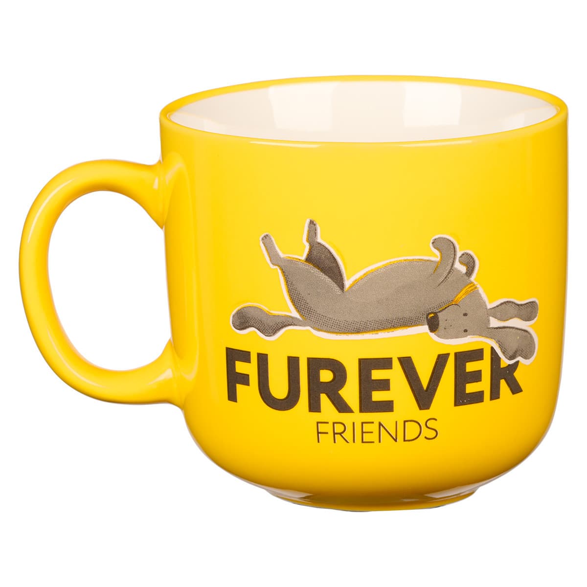 Furever Friends Yellow Ceramic Coffee Mug, picture 2