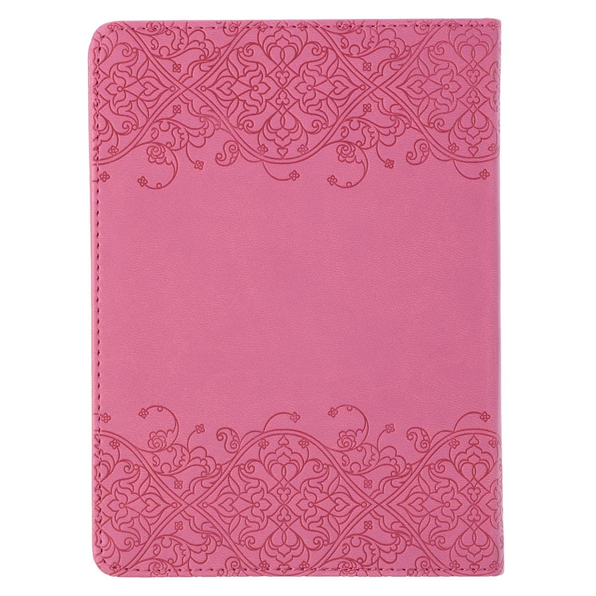 With God All Things Are Possible Pink Handy-Sized Faux Leather Journal, picture 2