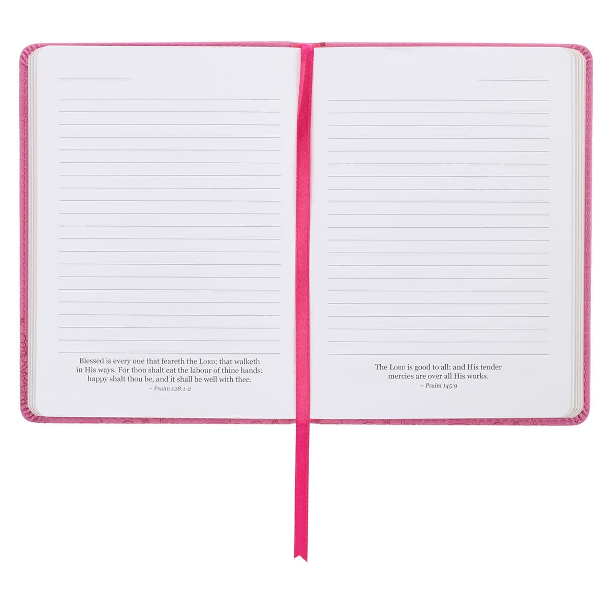 With God All Things Are Possible Pink Handy-Sized Faux Leather Journal, picture 5