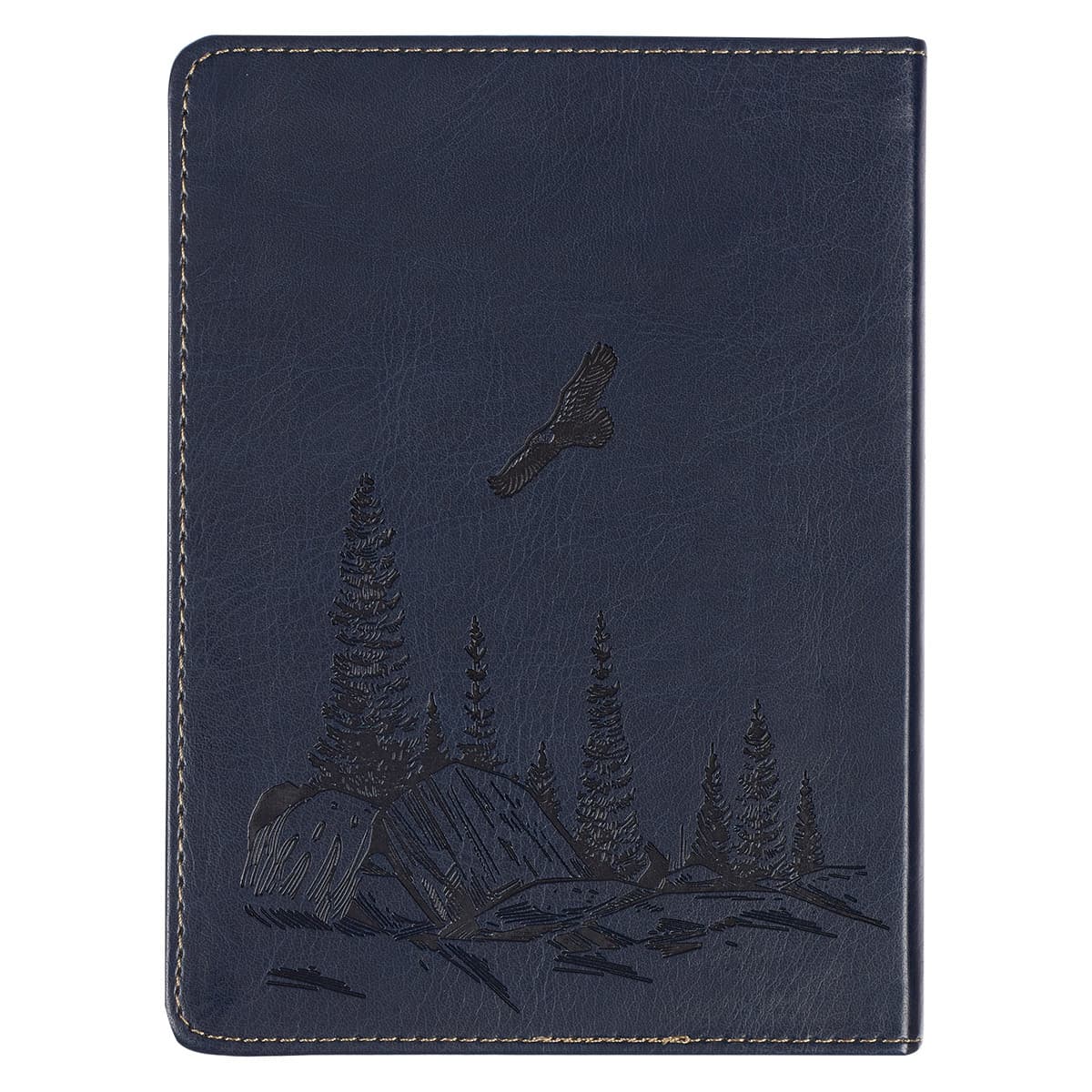 Wings Like Eagles - Isaiah 40:31 Navy Blue Handy-sized Faux Leather Journal, picture 2