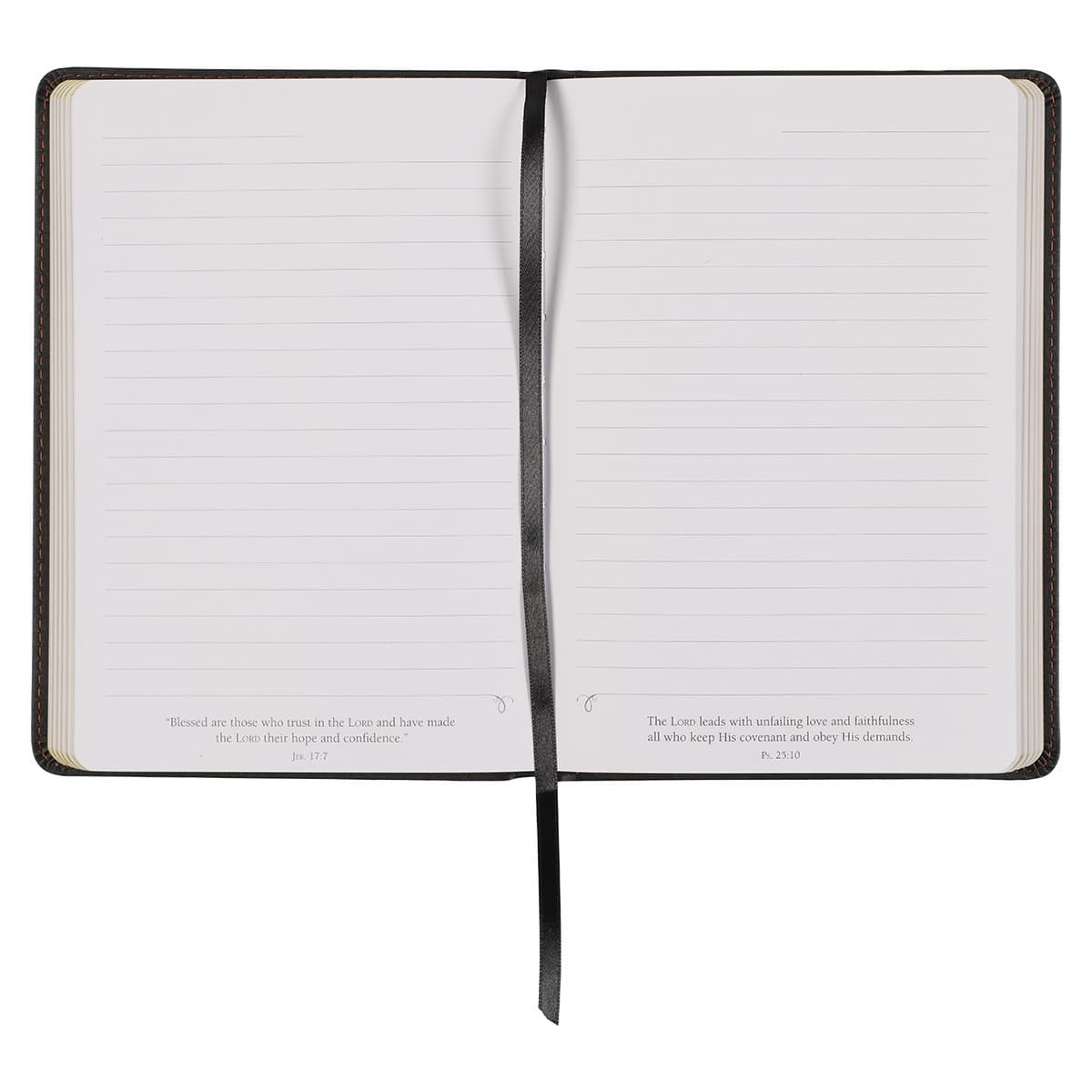 Best Dad Ever Brown Faux Leather Classic Journal - Psalm 28:7, picture 5