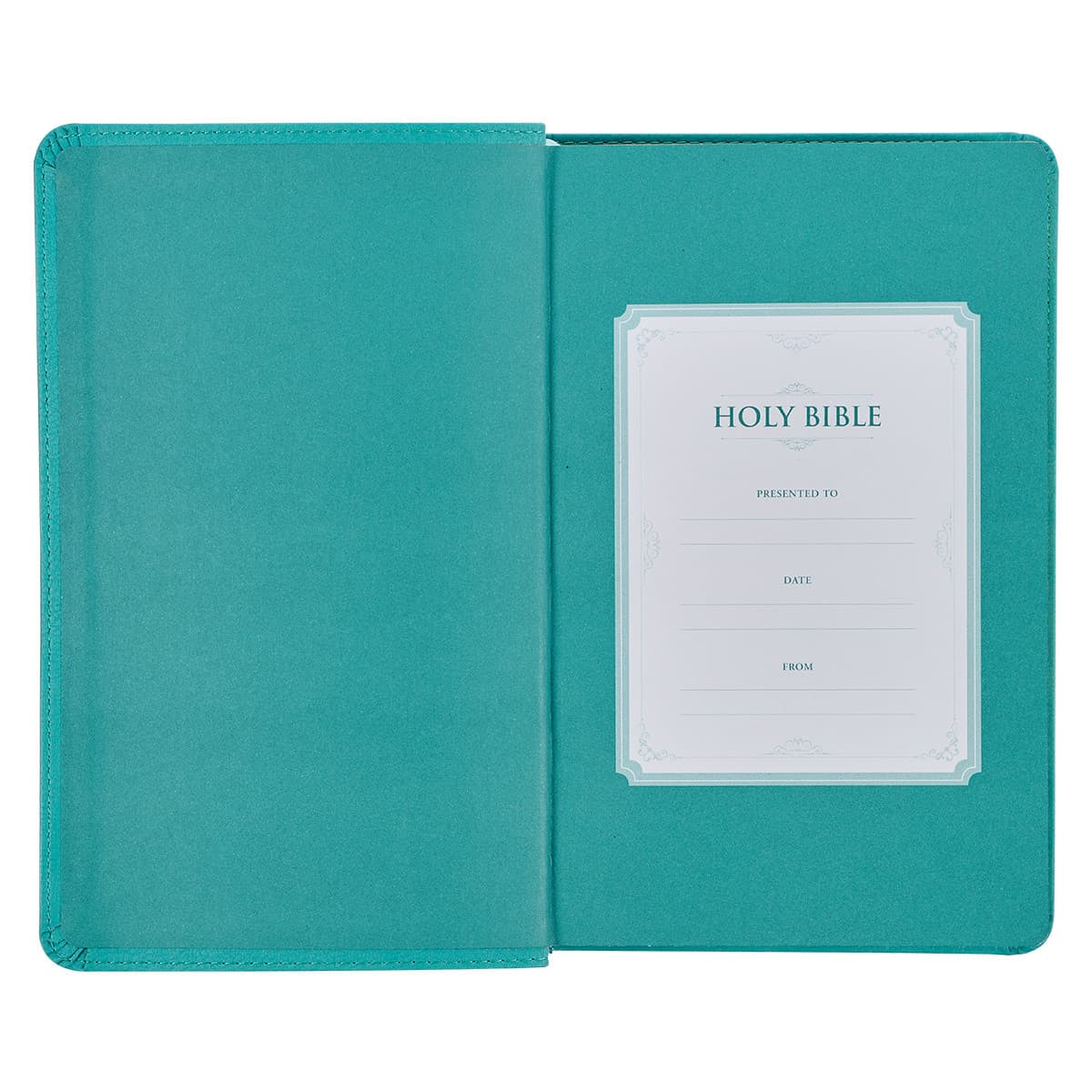 Teal Faux Leather Giant Print Standard-size King James Version Bible with Thumb Index, picture 4