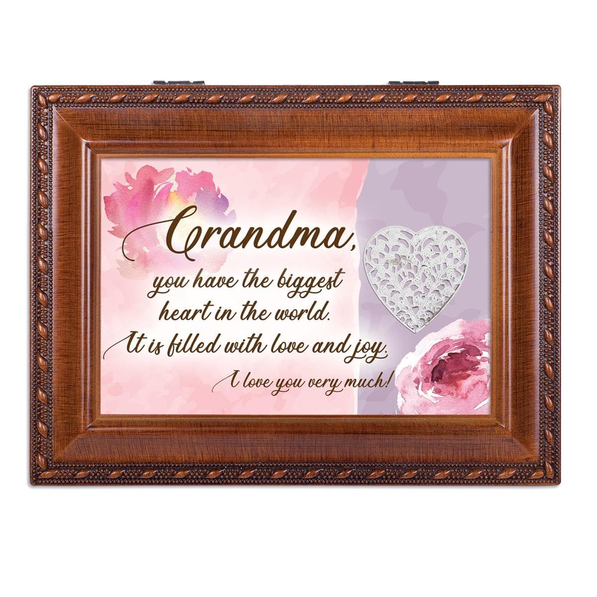 GRANDMA YOU HAVE BIGGEST HEART MUSICAL JEWELRY BOX, picture 3