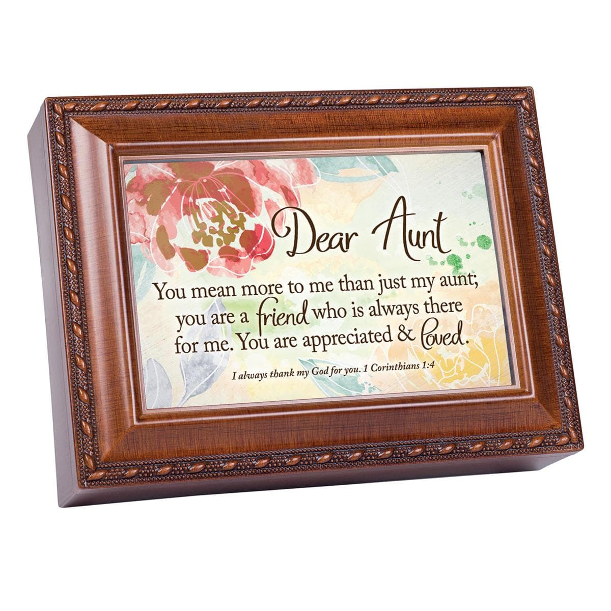 DEAR AUNT YOU MEAN MORE TO ME MUSICAL JEWELRY BOX