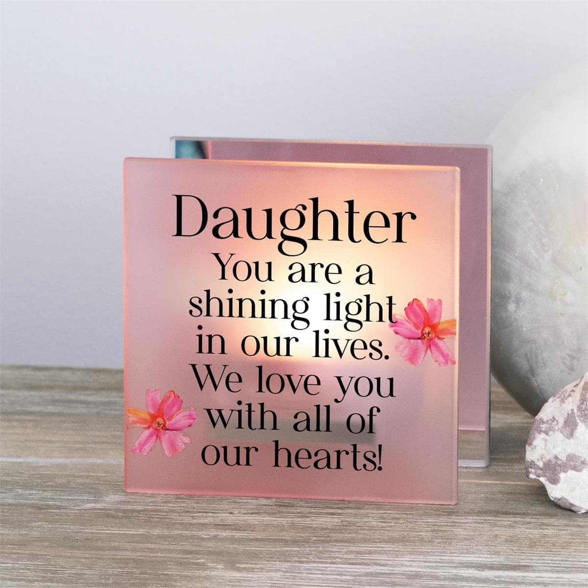 Daughter, You Are a Shining Light Tealight Candle Holder, picture 2
