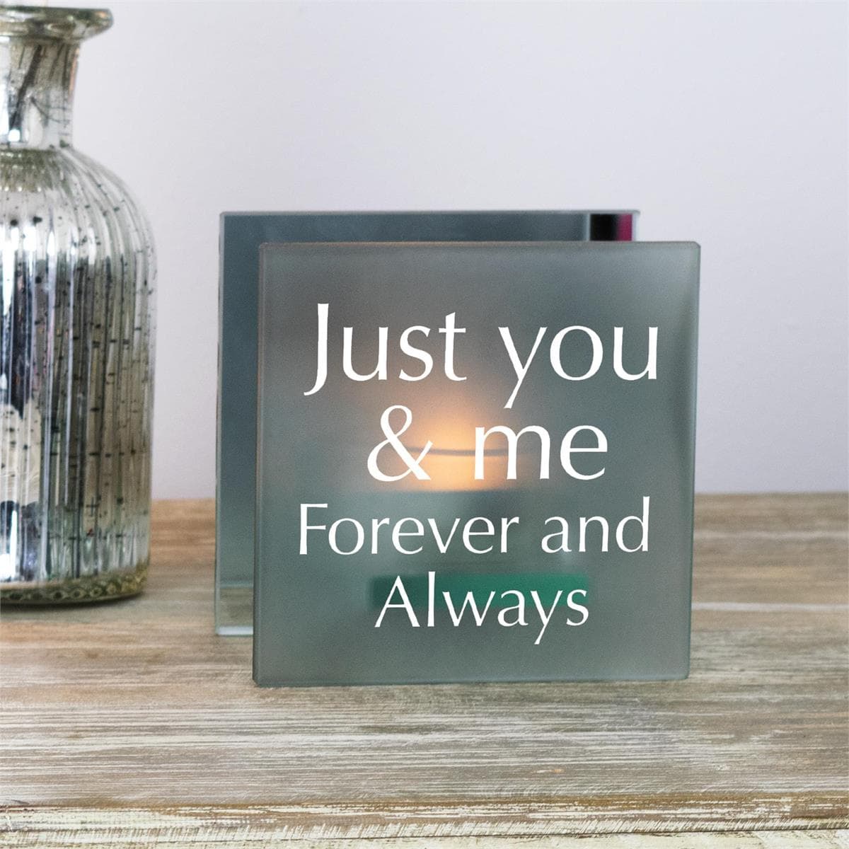 Tealight Just You & Me Forever & Always Tealight Candleholder, picture 2