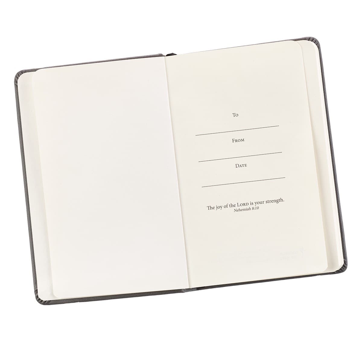 Be Strong - Joshua 1:9 Hardcover LuxLeather Notebook with Elastic Closure, picture 3