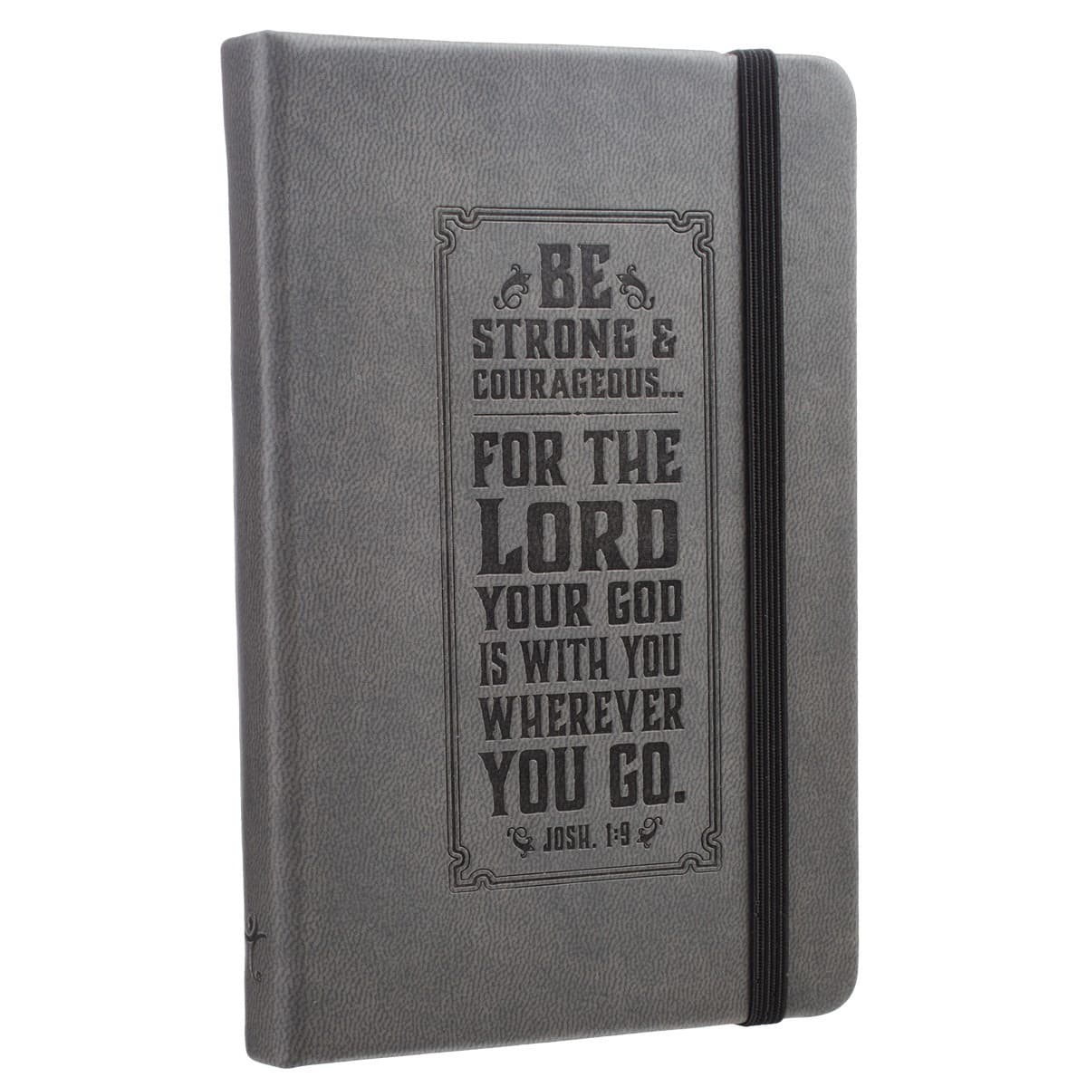 Be Strong - Joshua 1:9 Hardcover LuxLeather Notebook with Elastic Closure, picture 4