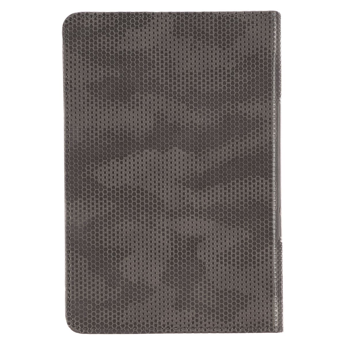 Brown Camo Faux Leather Pocket Devotional for Guys, picture 2