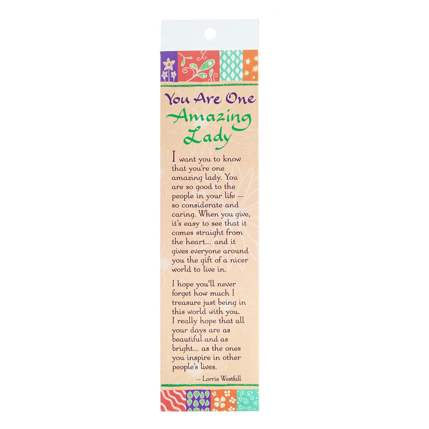 You Are One Amazing Woman Blue Mountain Arts Bookmark