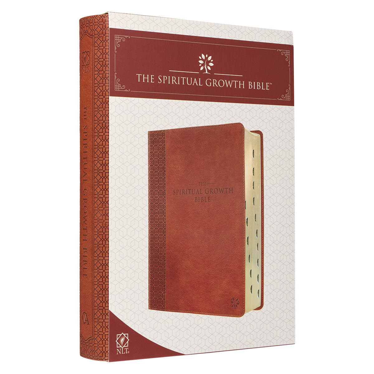 Saddle Tan Faux Leather Spiritual Growth Bible, picture 11