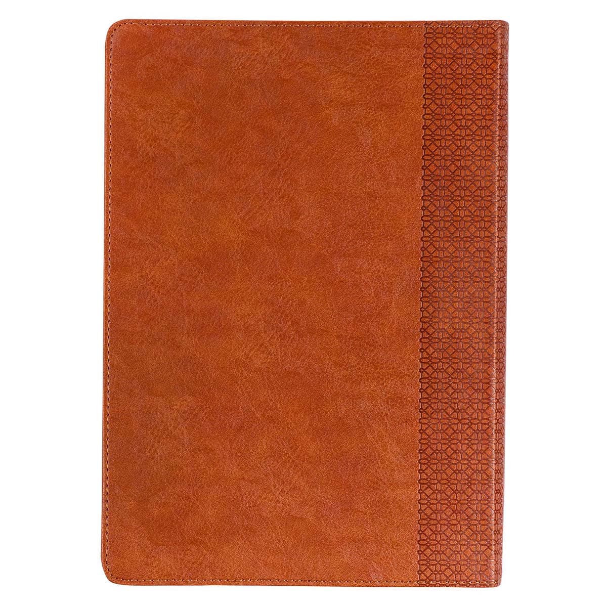 Saddle Tan Faux Leather Spiritual Growth Bible, picture 2