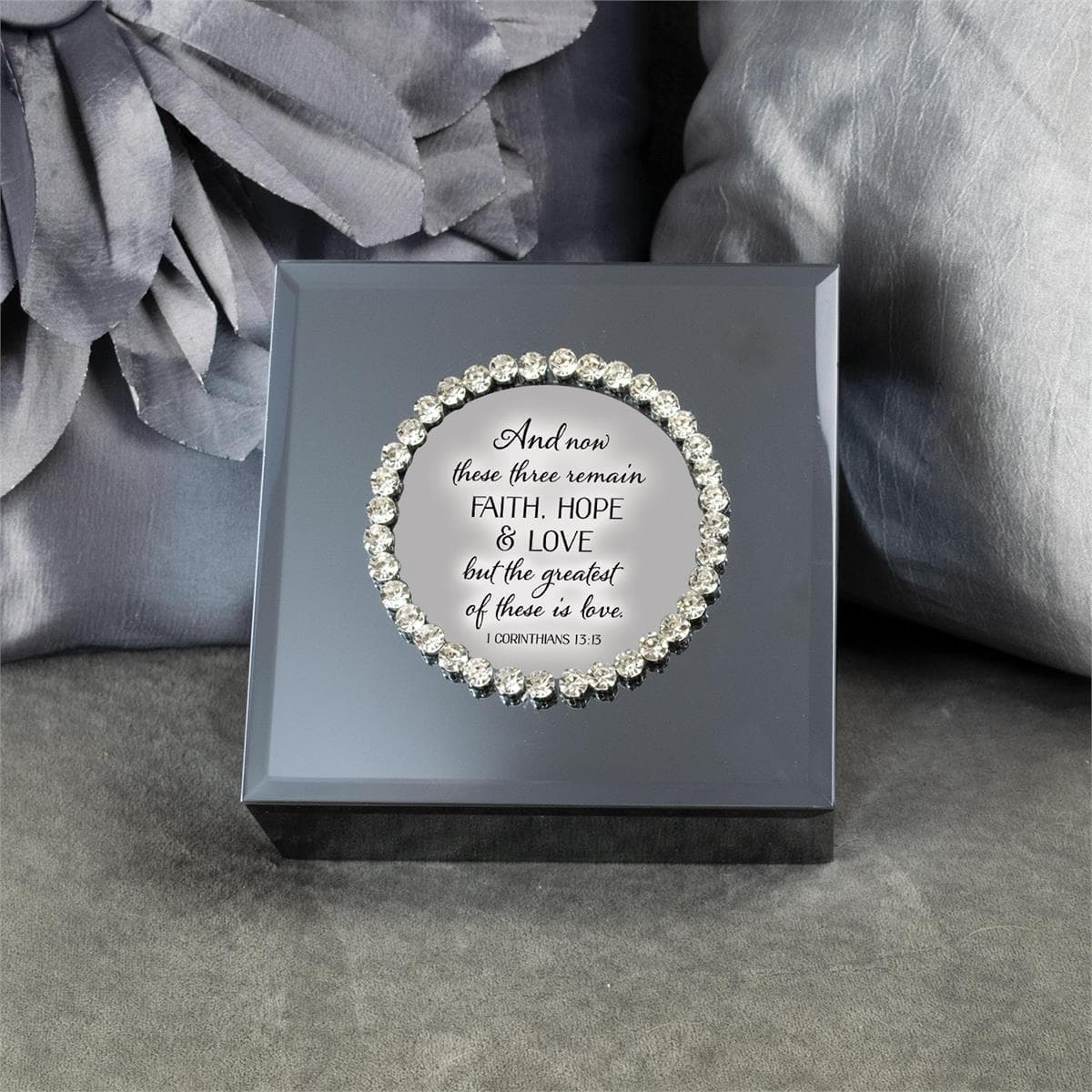 FAITH, LOVE HOPE 1 COR. 13:13 MUSICAL JEWELLERY BOX, picture 2