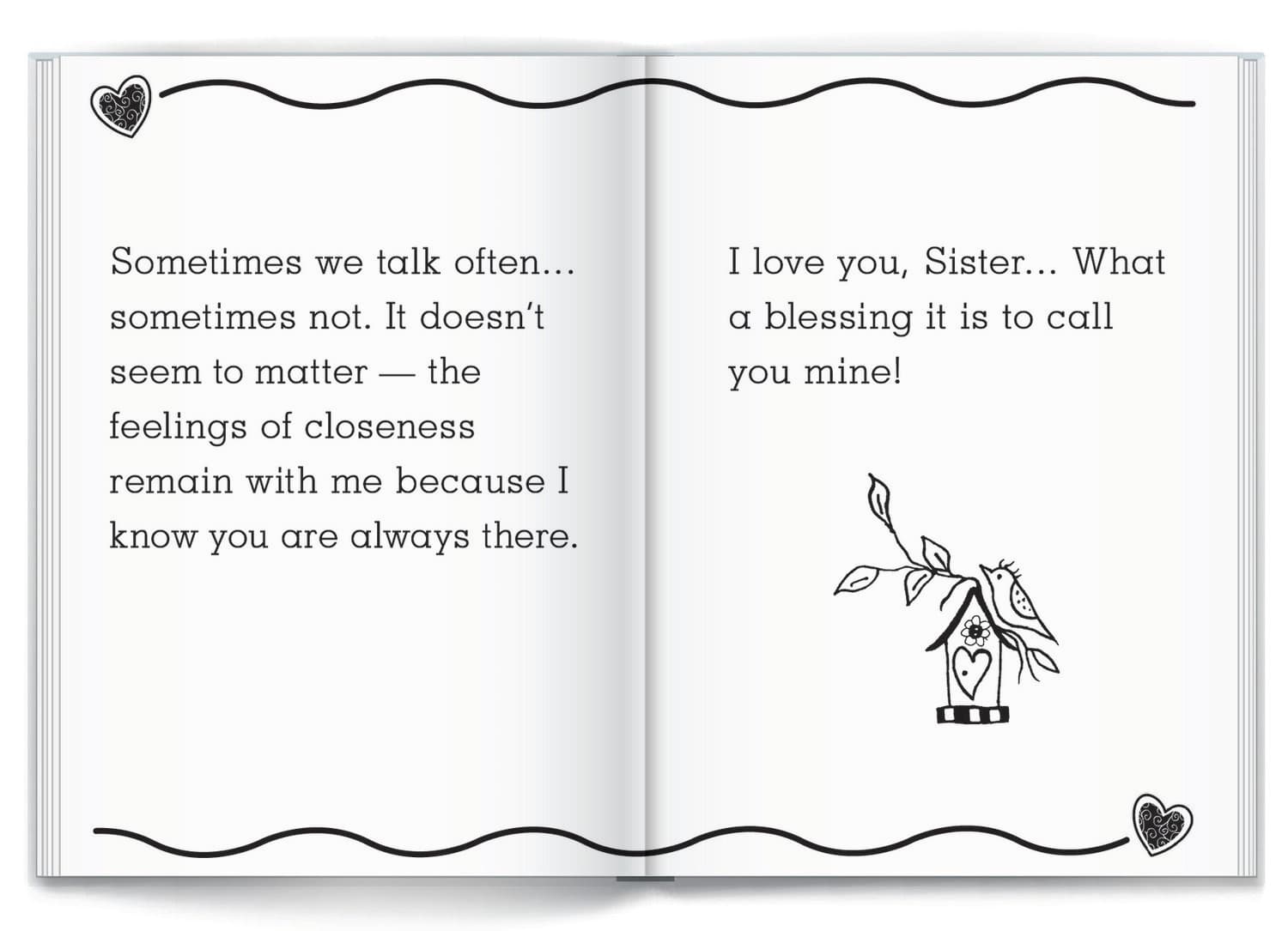 "I Love You, Sister" Little Keepsake Book by Marci, picture 4