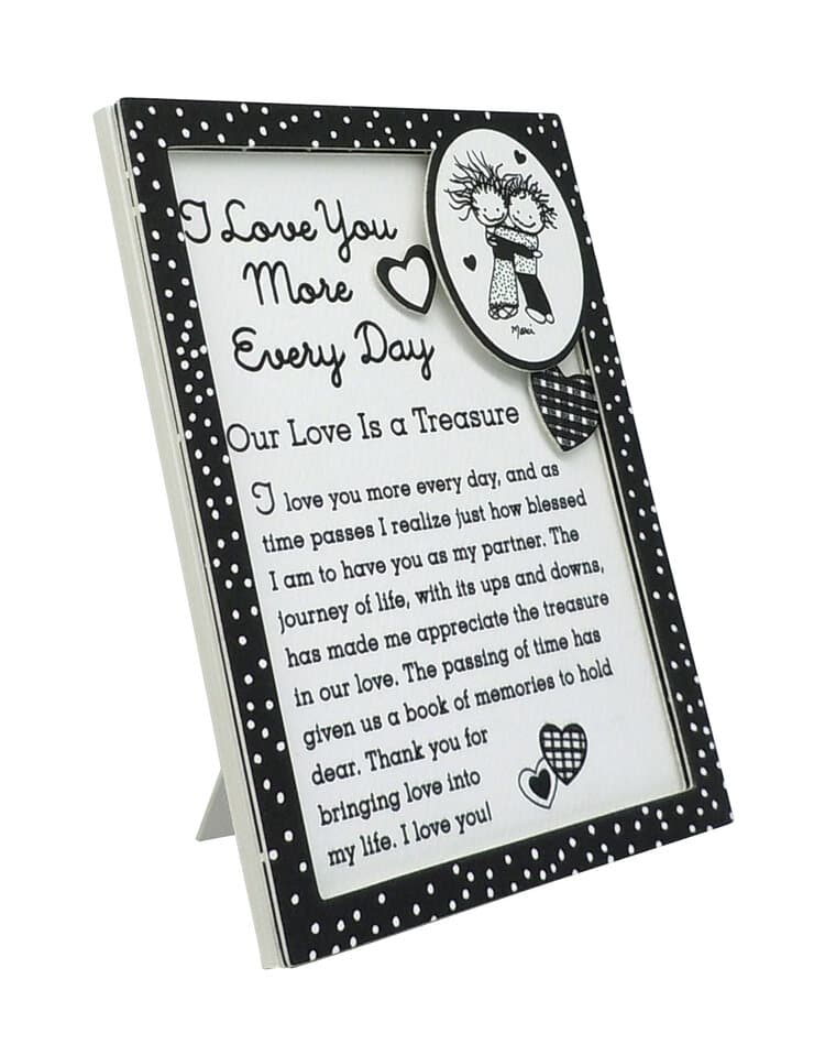 "I Love You More Every Day” Magnet with Easel Back by Marci, picture 3