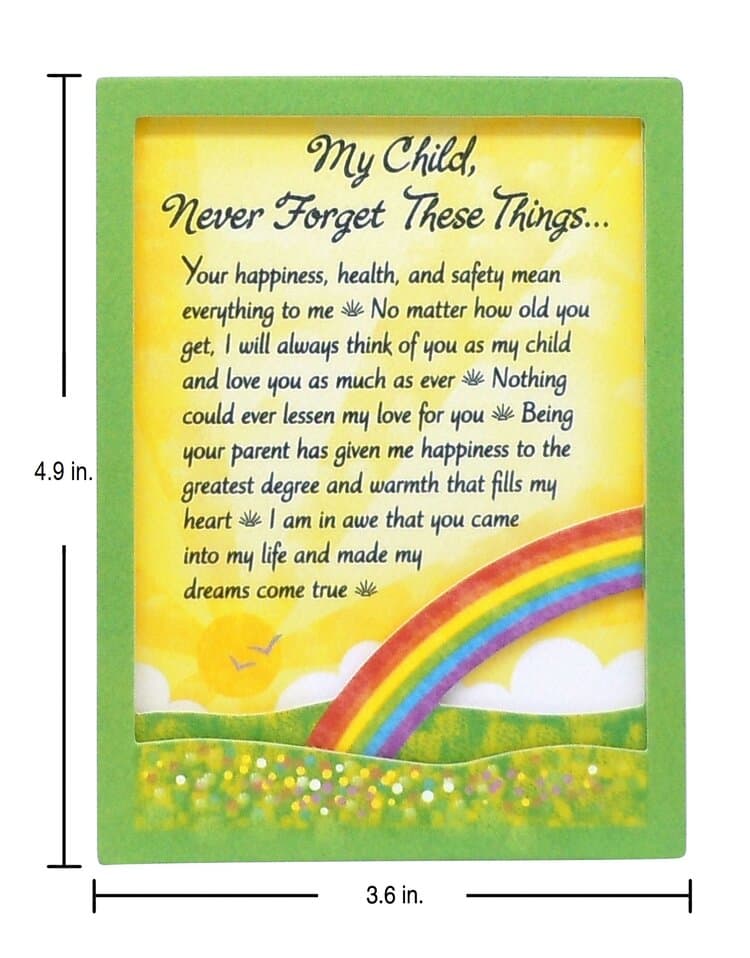 "My Child, Never Forget These Things…" Magnet with Easel Back, picture 2