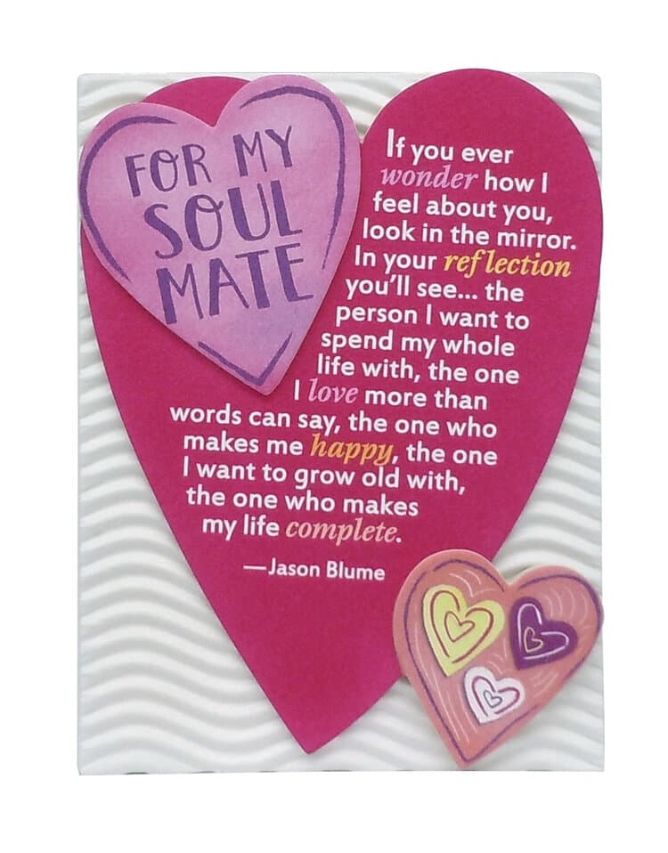 "For My Soul Mate" Magnet with Easel Back