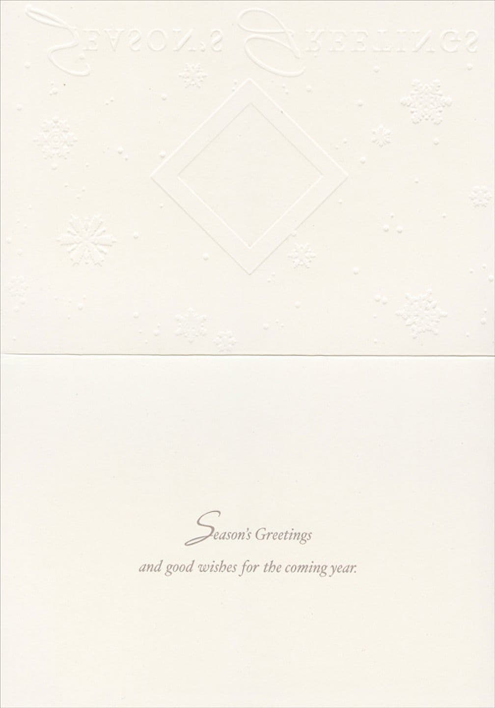 Designer Greetings Silver Foil Snowflakes on White Christmas Card (18 card/18 envelope), picture 2