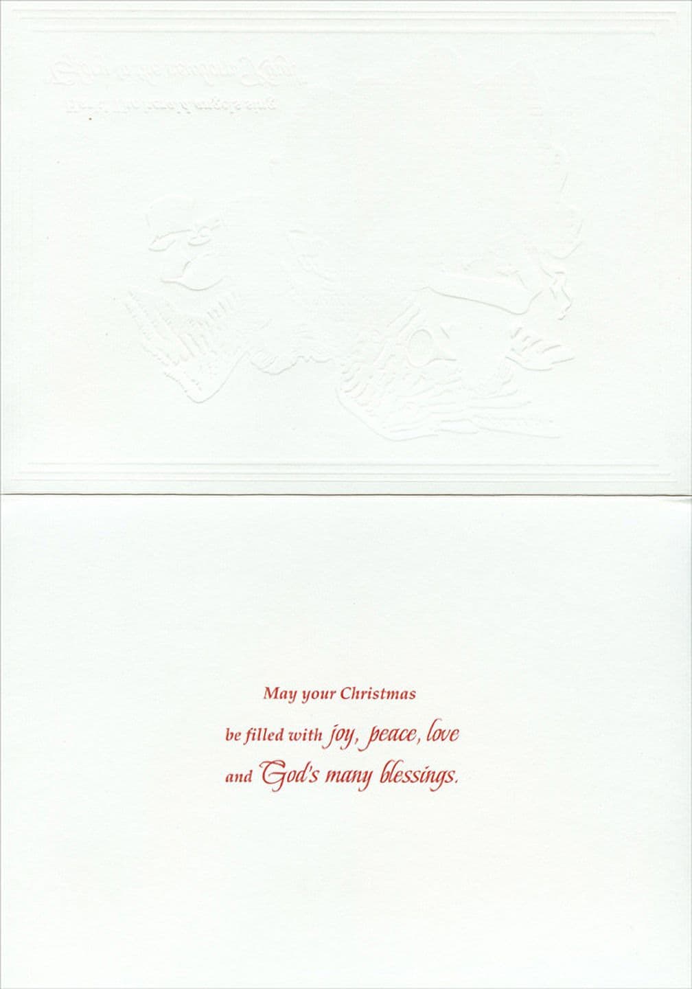 Designer Greetings Angels with Harp and Trumpet Religious Christmas Card (18 card/ 18 envelope), picture 2