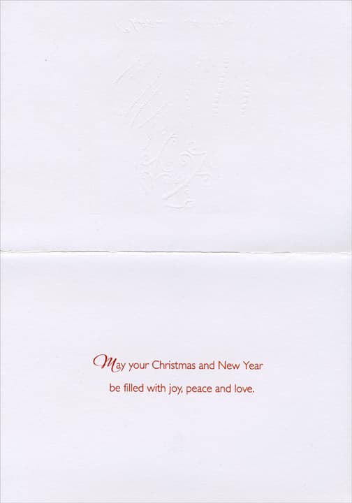 Designer Greetings Red and Gold Ornaments Box of 18 Christmas Cards, picture 2