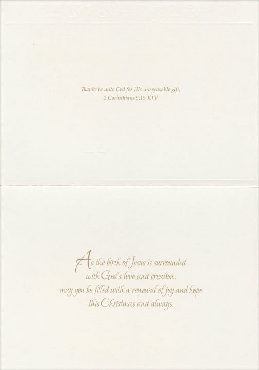 Designer Greetings Wise Men at Stable Religious Christmas Card (18 card/18 envelope), picture 2