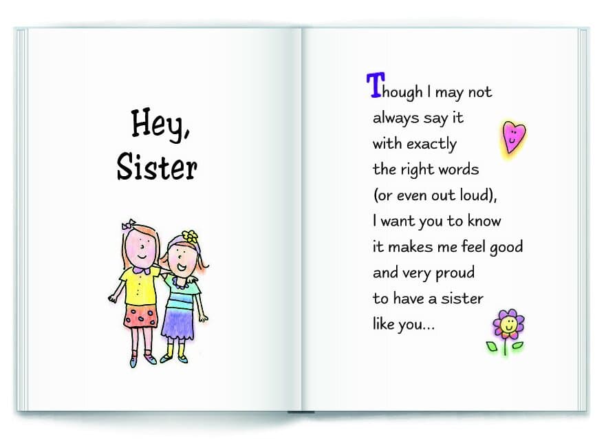 "Hey, Sister" Little Keepsake Book by Ashley Rice Blue Mountain Arts, picture 3