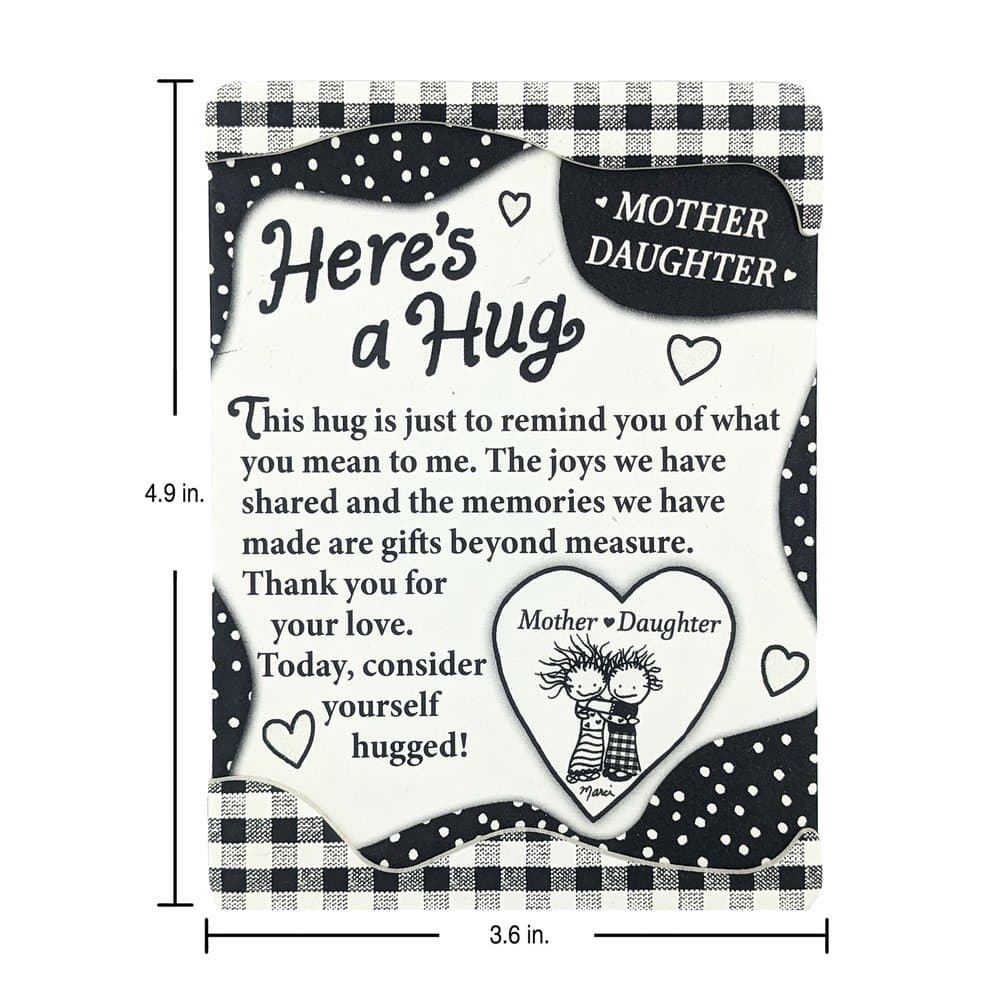 "Here's a Hug / Mother * Daughter” Magnet with Easel Back by Marci, picture 2