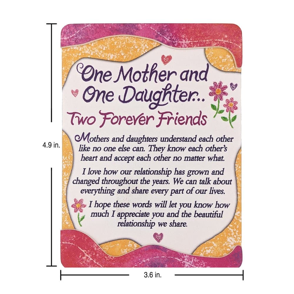 “One Mother and One Daughter… Two Forever Friends” Magnet with Easel Back, picture 2