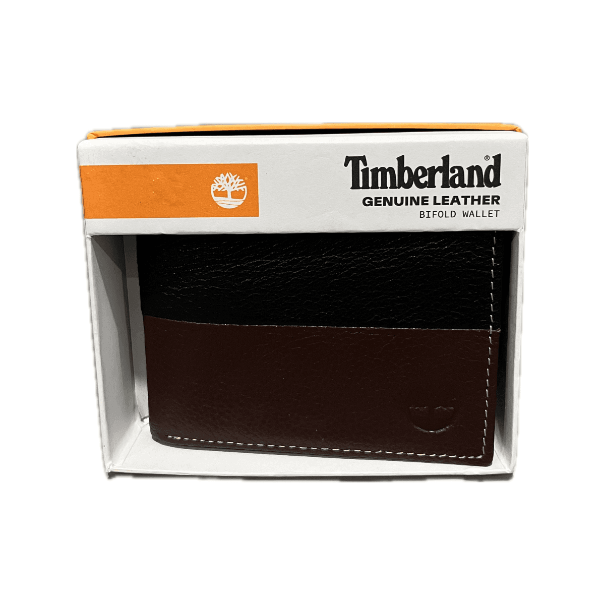 Timberland Men's Genuine Two Tone Leather Credit Card Bifold Wallet