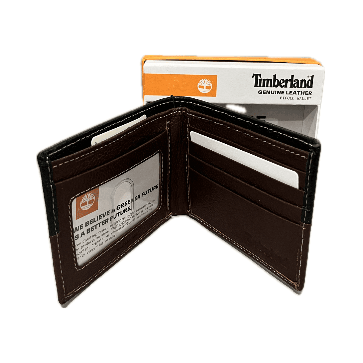 Timberland Men's Genuine Two Tone Leather Credit Card Bifold Wallet, picture 2