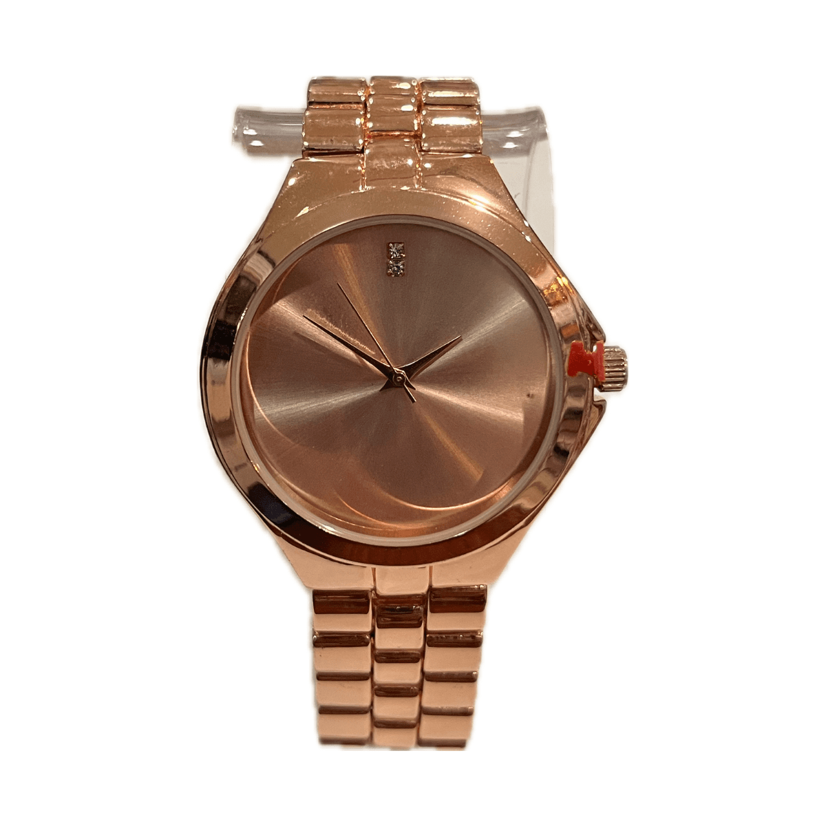 Charles Raymond Men’s Stainless Steel Rose Gold Metal Band Designer Watch