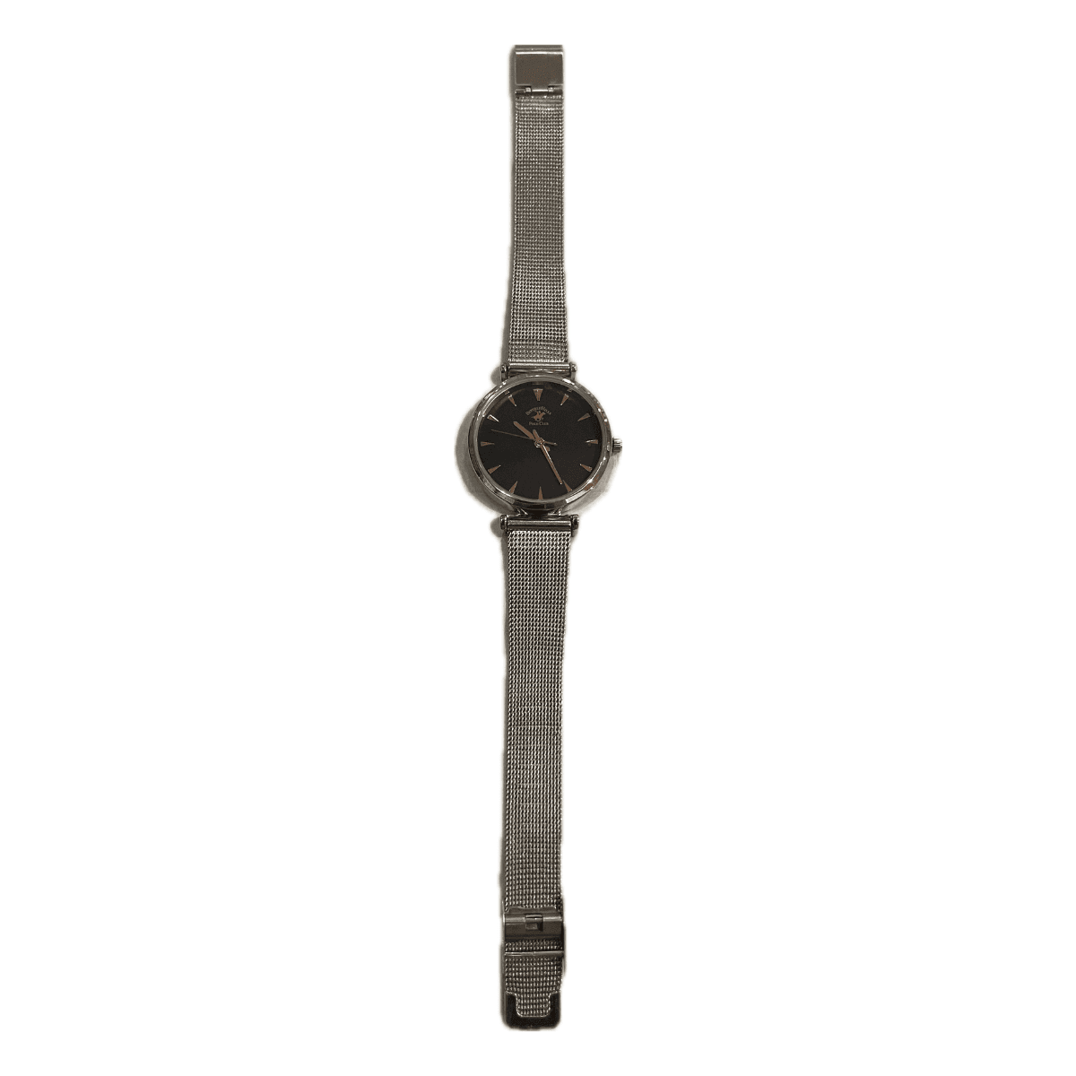 Beverly Hills Polo Club Ladies Silver Mesh band Watch, picture 2