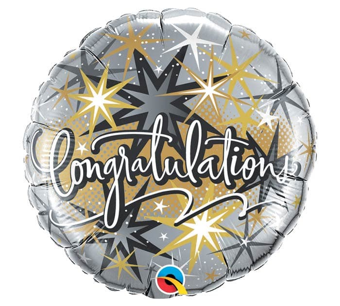 18"PKG CONGRATULATIONS ELEGANT