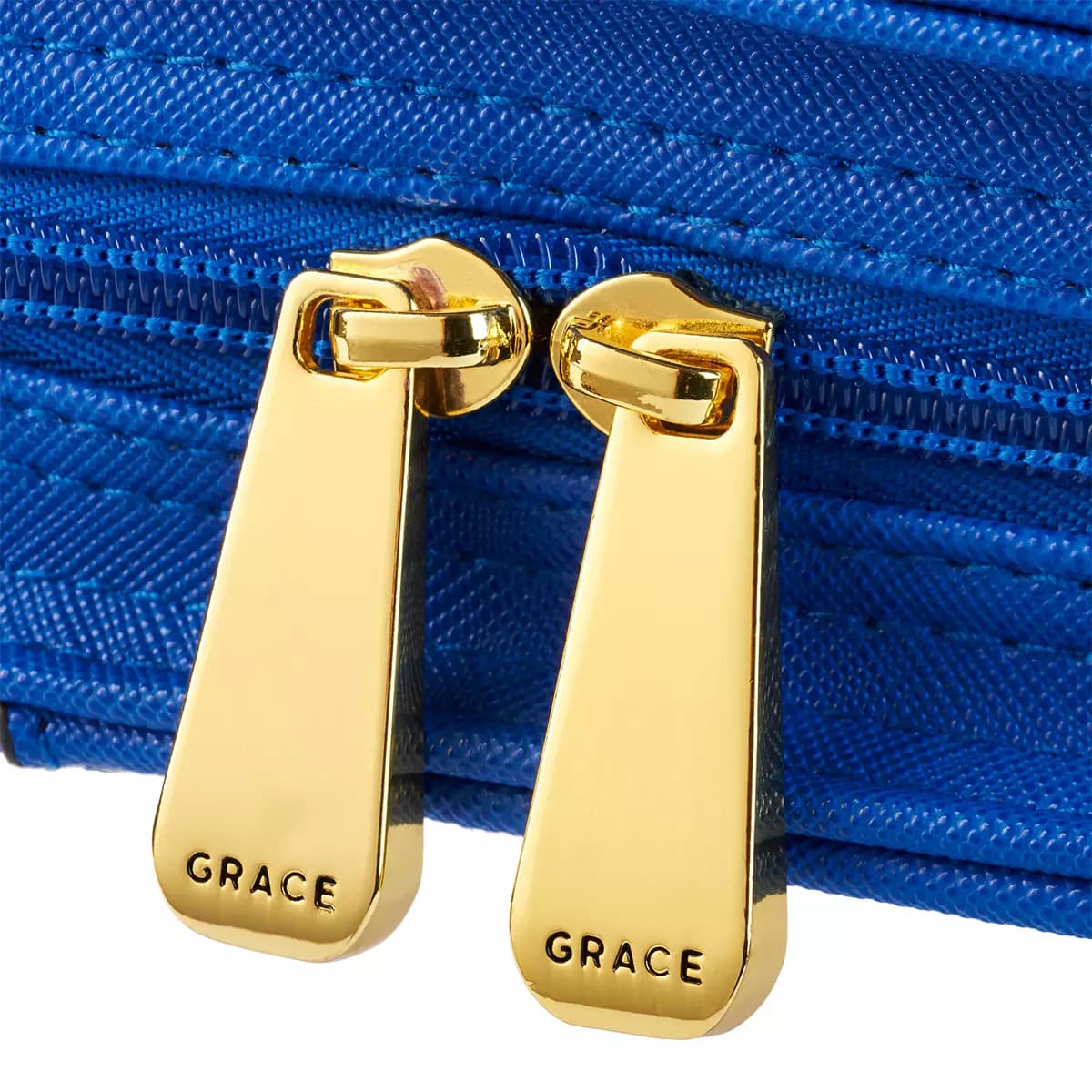 Amazing Grace Large Blue Faux Leather Purse-style Bible Case, picture 4