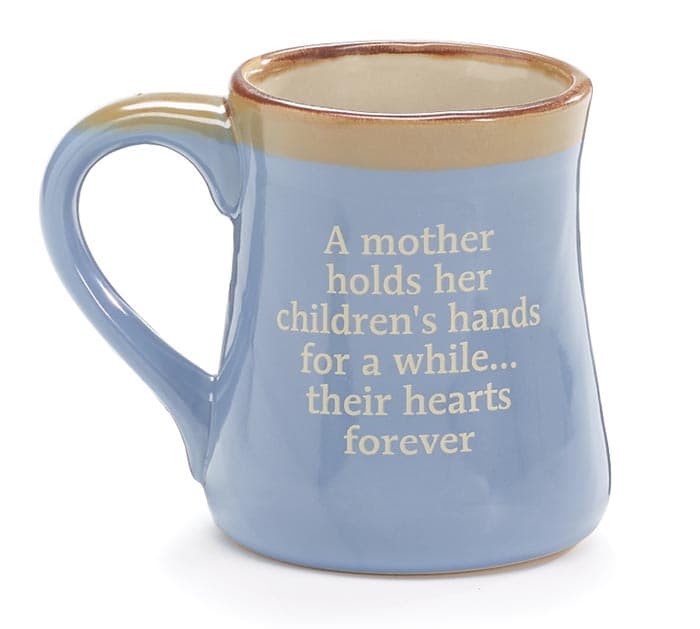 Light Blue Mom/Message Porcelain Mug, picture 2