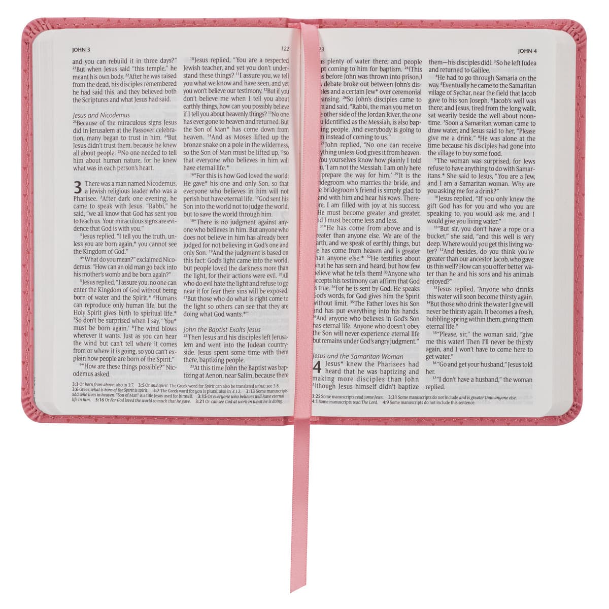 Pink Faux Leather NLT New Testament Keepsake Bible for Girls, picture 6