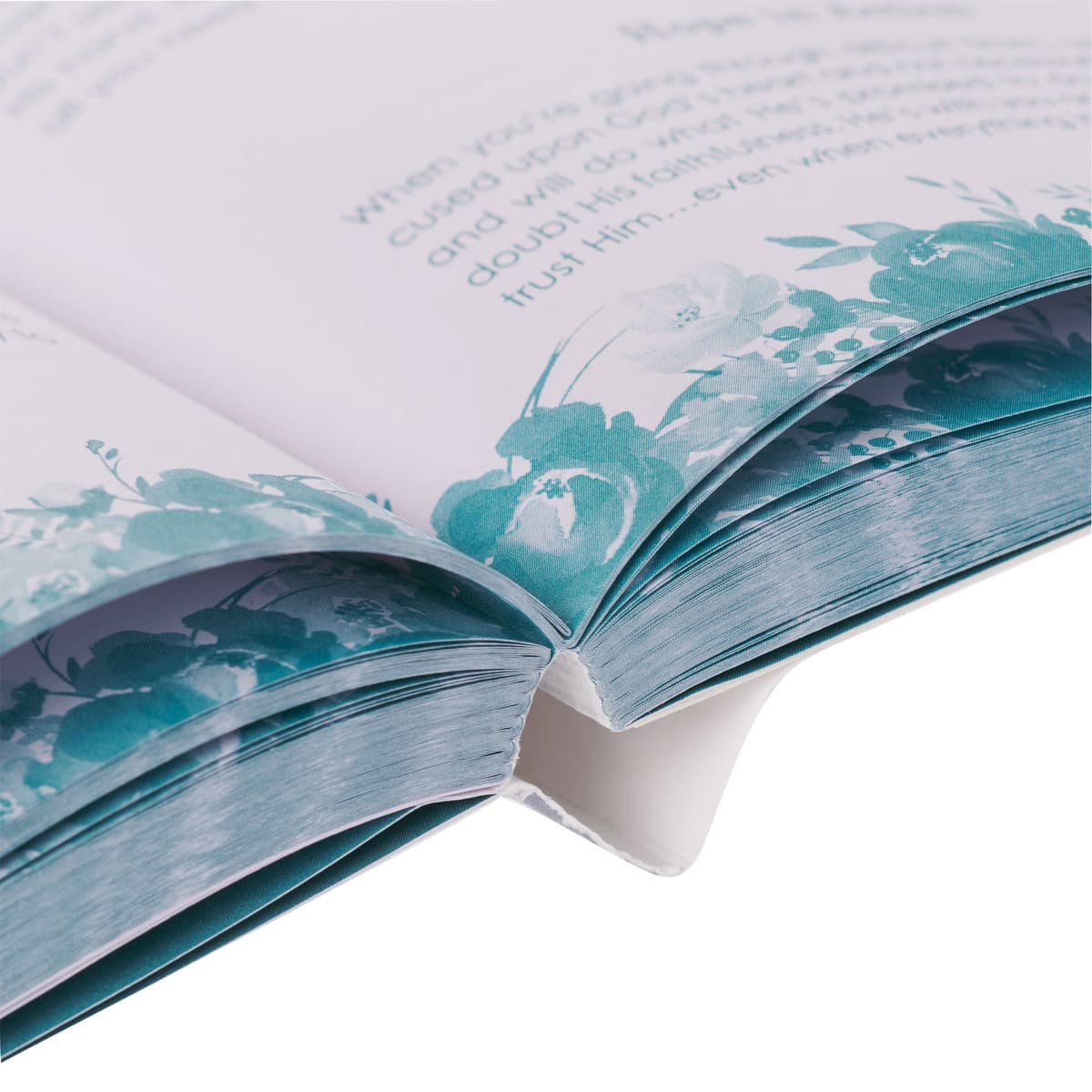 Living a Hope-Filled Life Blue Floral Softcover Devotional, picture 5