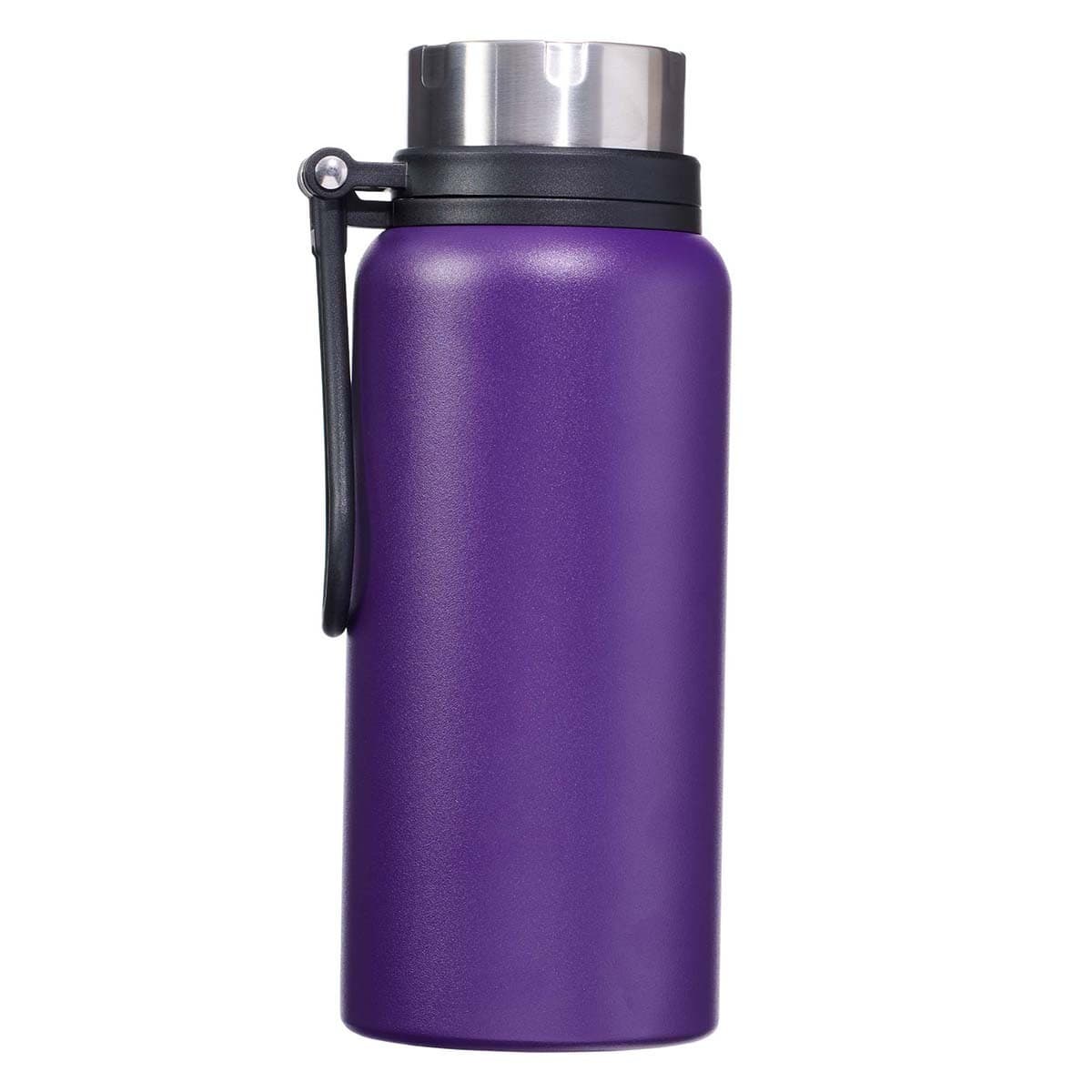 I Know the Plans - Jeremiah 29:11 Purple Stainless Steel Water Bottle, picture 2