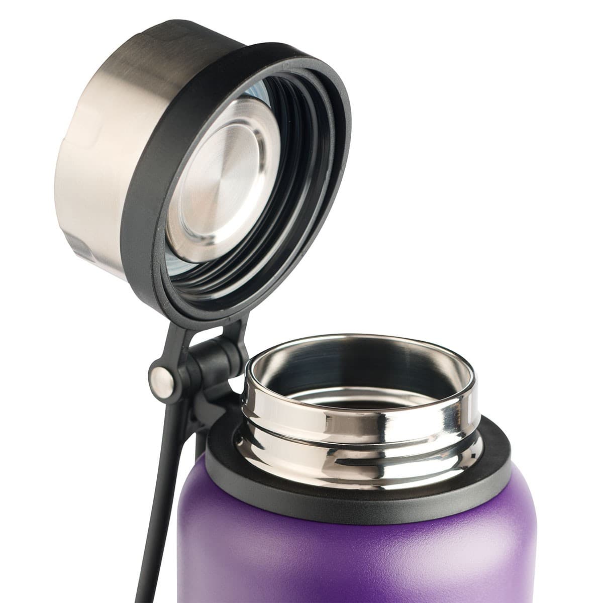 I Know the Plans - Jeremiah 29:11 Purple Stainless Steel Water Bottle, picture 4