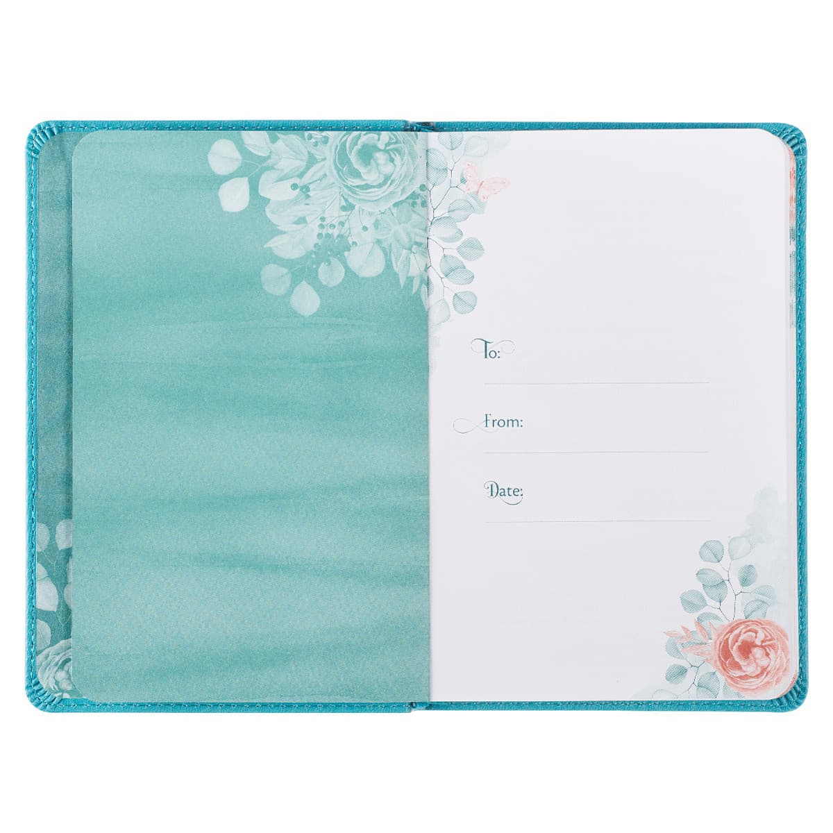 101 Prayers for Women Turquoise Faux Leather Gift Book, picture 4