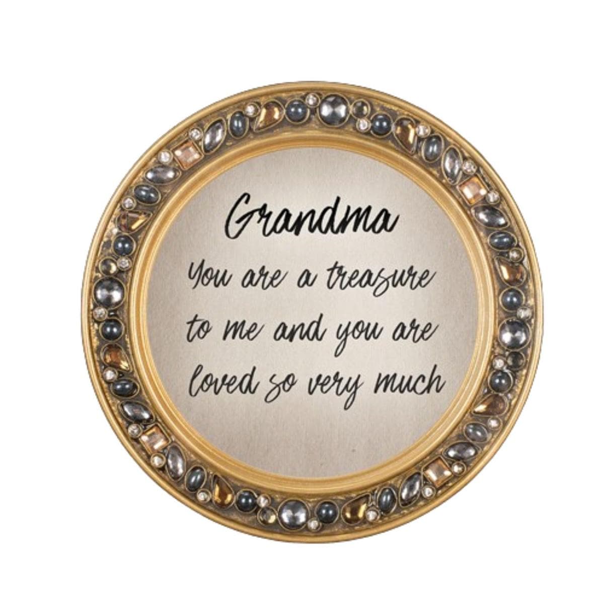 Grandma Amber Jeweled Coaster Set, picture 2