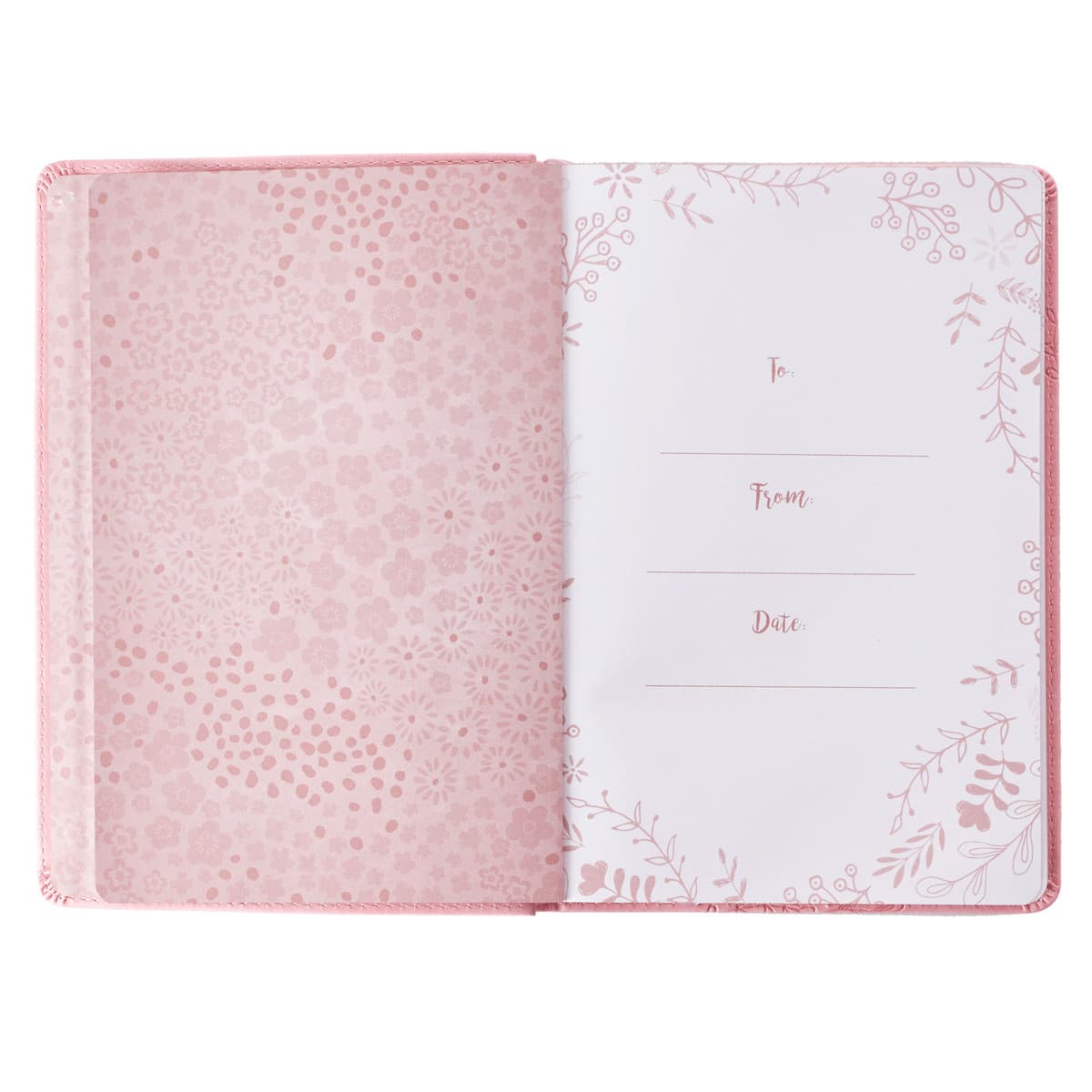 I Know the Plans - Jeremiah 29:11 Pink Slimline Faux Leather Journal, picture 4