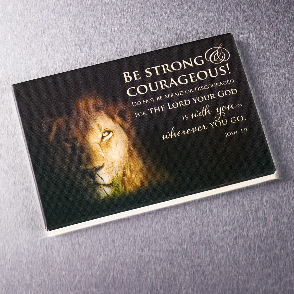 Be Strong & Courageous - Joshua 1:9 Magnet, picture 2