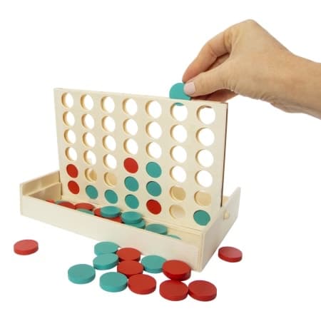 Four In A Row Wooden Game, picture 2