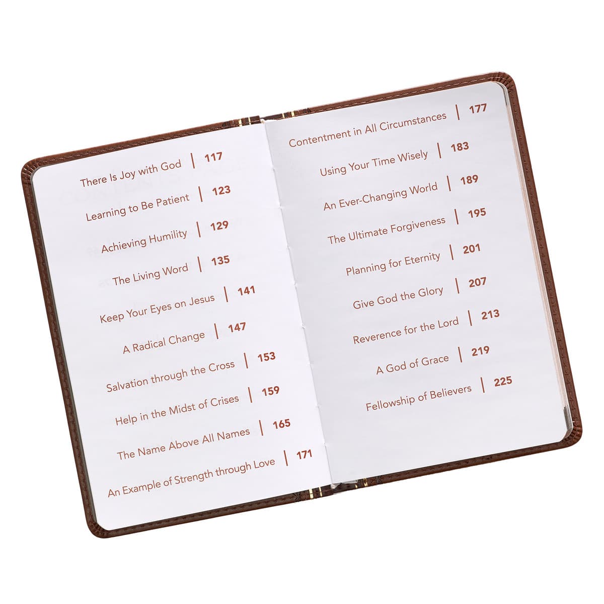 Promises from God for Every Man Two-tone Brown Faux Leather Promise Book, picture 8
