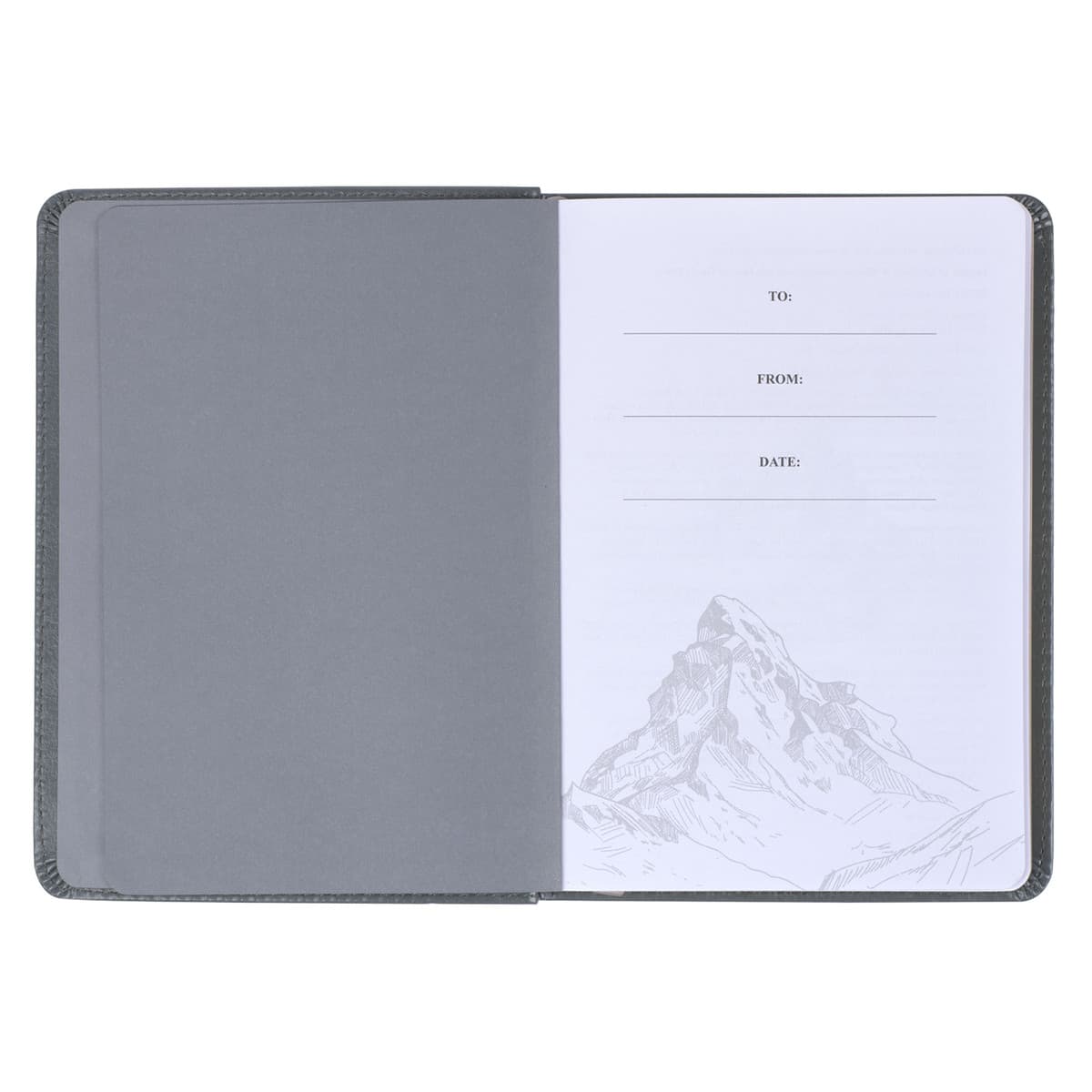 Legacy of Leaders Gray Faux Leather Devotional, picture 3
