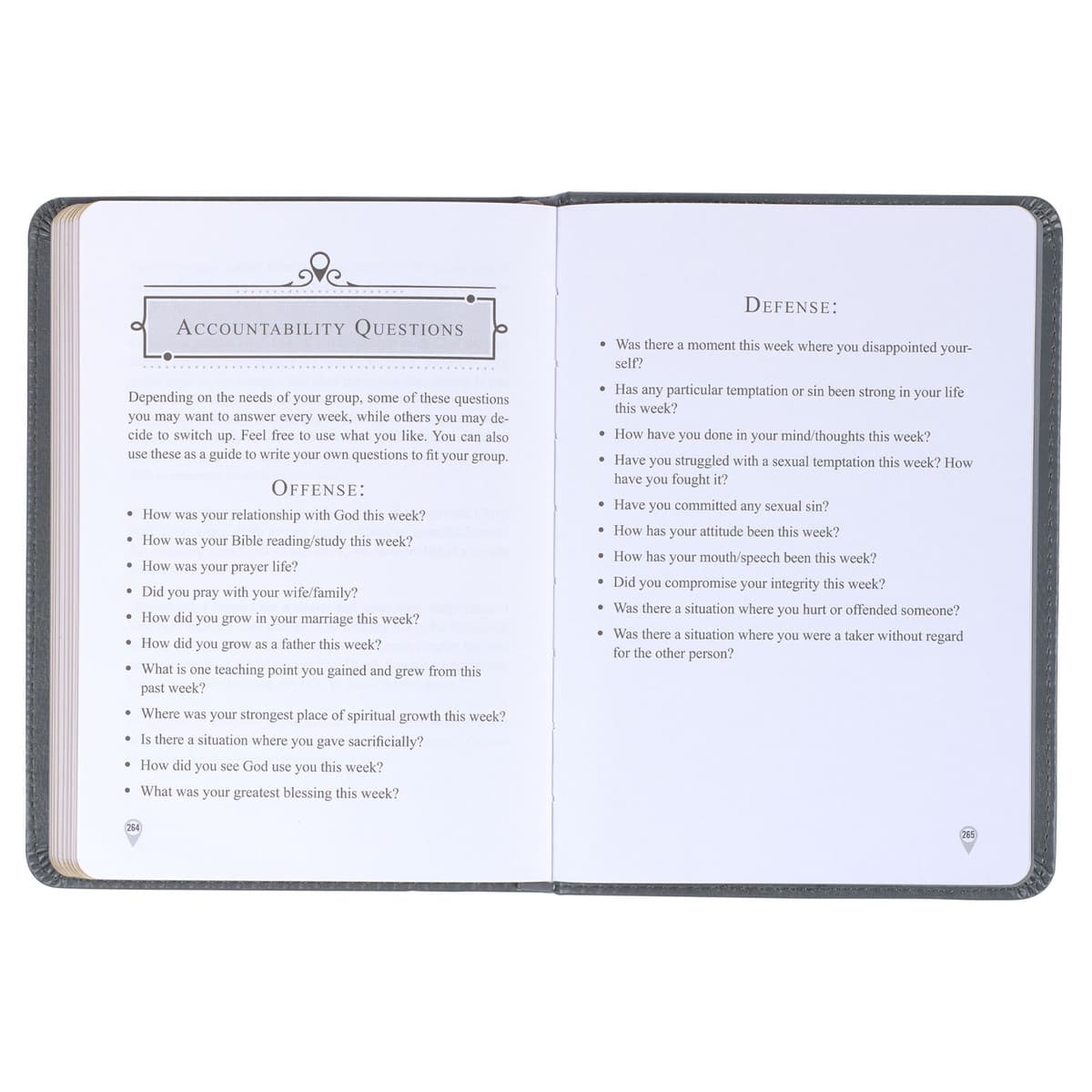Legacy of Leaders Gray Faux Leather Devotional, picture 8