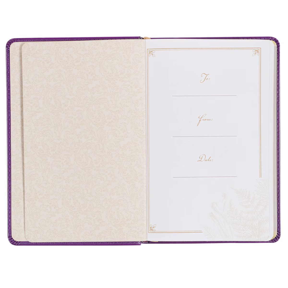 Praying the Psalms Purple Faux Leather Prayer Book, picture 3