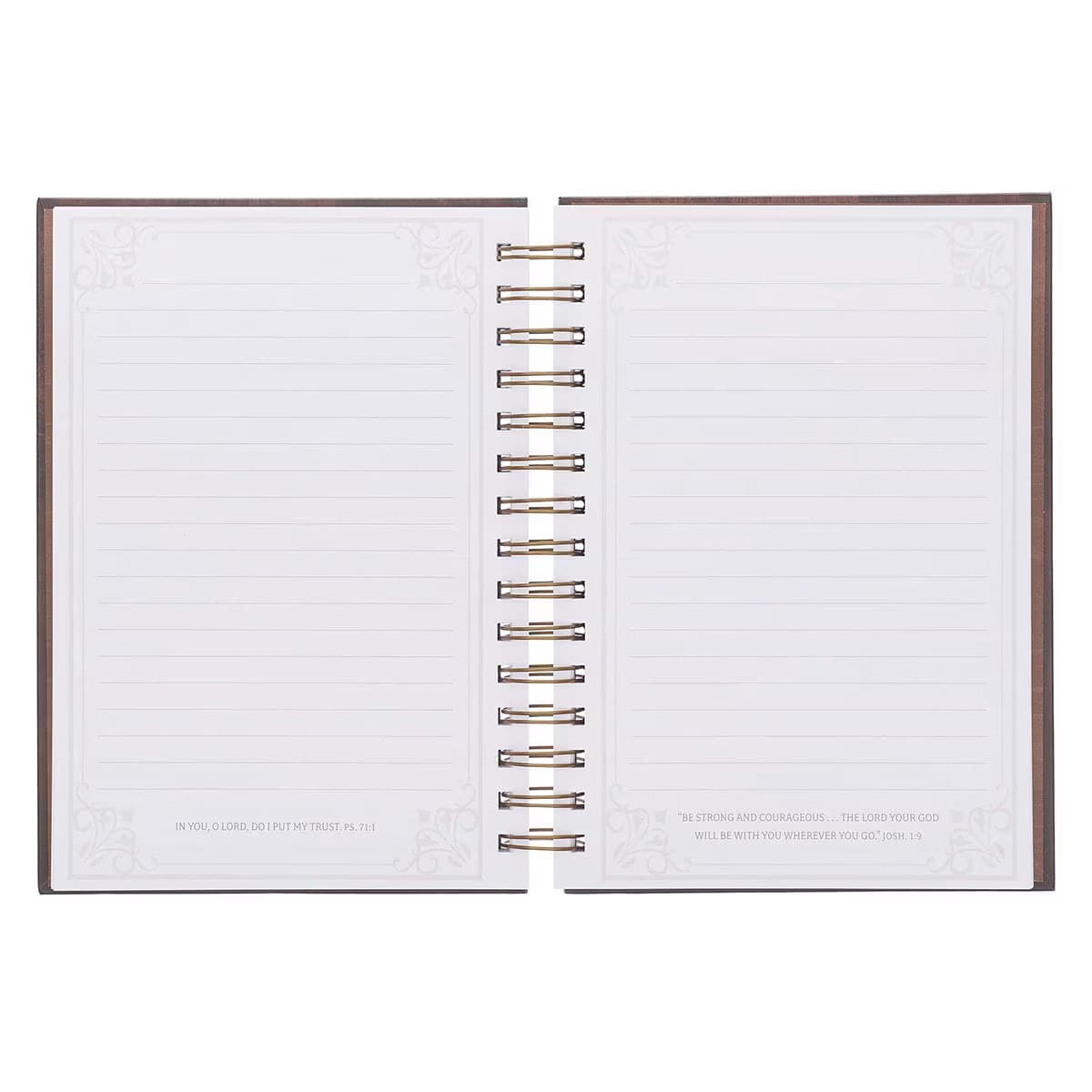 Man Of God - 1 Timothy 6:11 Large Wirebound Journal in Brown, picture 4